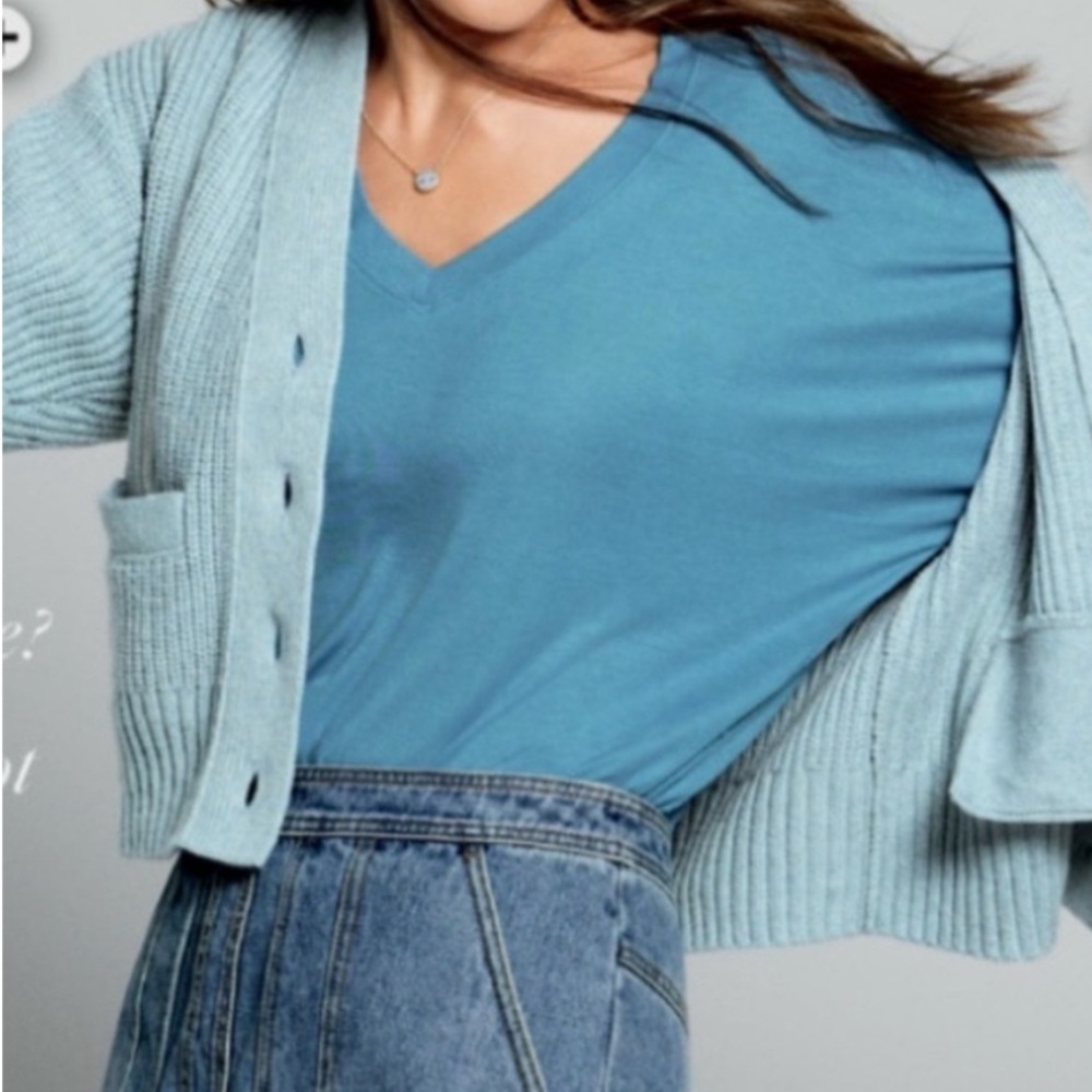 CAbi Serenity Tee in Storm Blue Style Number 6542